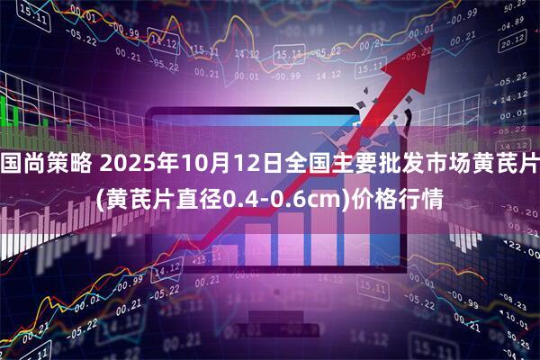 国尚策略 2025年10月12日全国主要批发市场黄芪片(黄芪片直径0.4-0.6cm)价格行情
